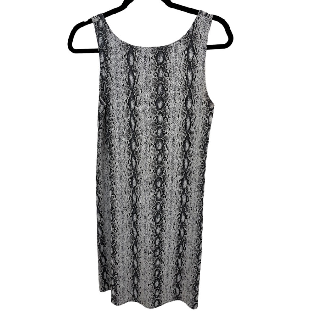 Jalate Sleeveless Stretch Knit Snakeskin Tank Dress Size Medium